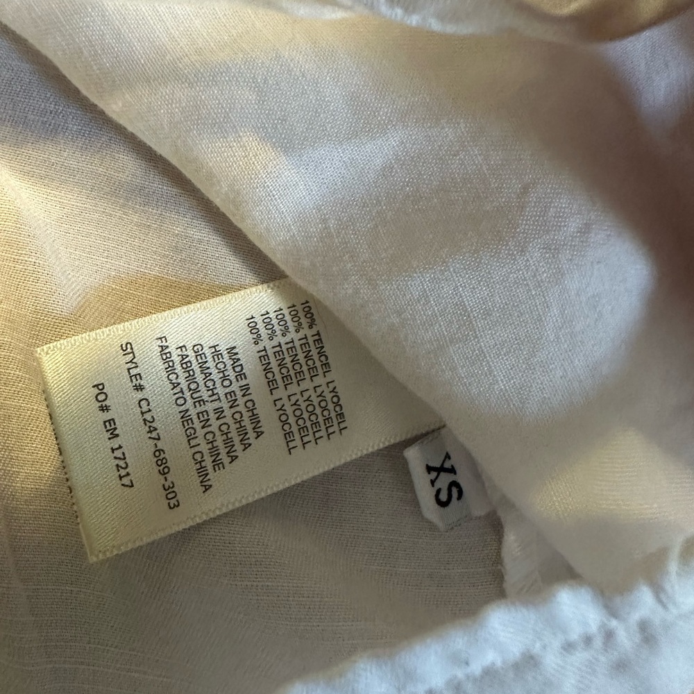 ANTHROPOLOGIE white tank blouse - Picture 3 of 5